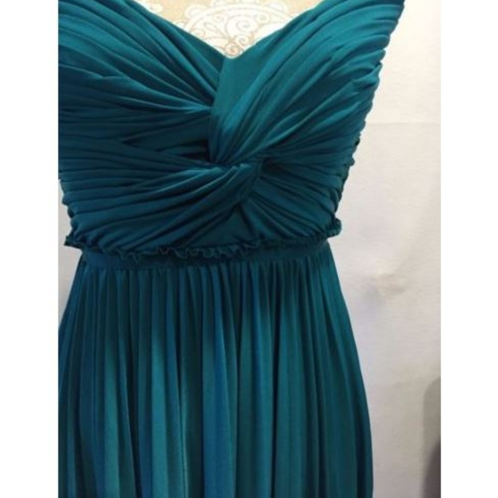 Calvin Klein Pleated Twist Front Ruched Dress 4P - Picture 2 of 7